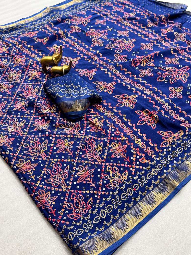 Ahana Chinon Silk Traditional Saree