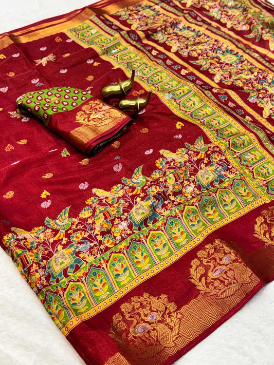 Soft Dola Printed Saree