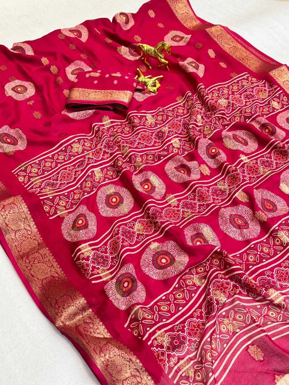 Jacquard Printed Saree