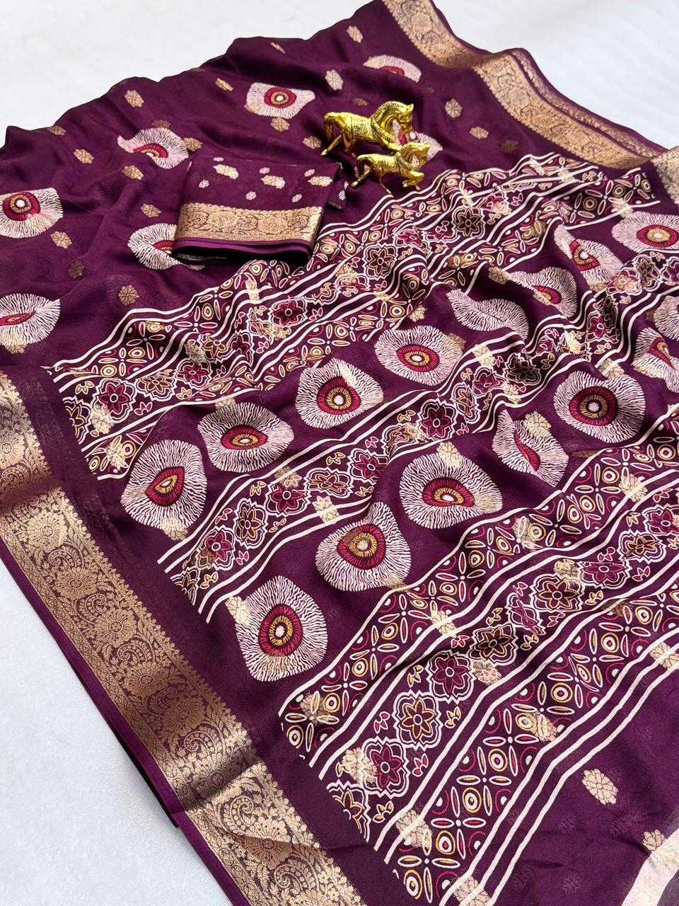 Jacquard Printed Saree