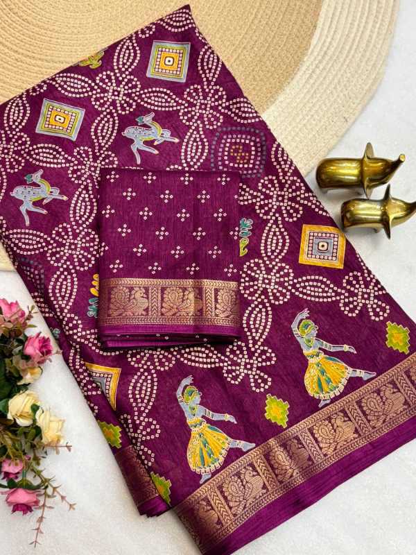 Tussar Silk Traditional Saree