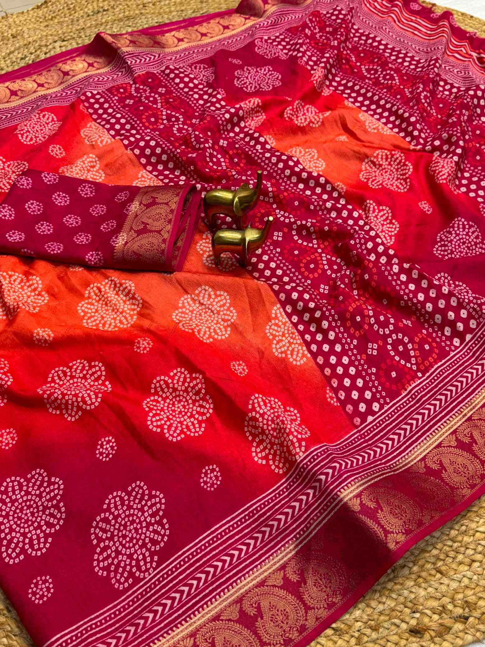 Jacquard Printed Saree