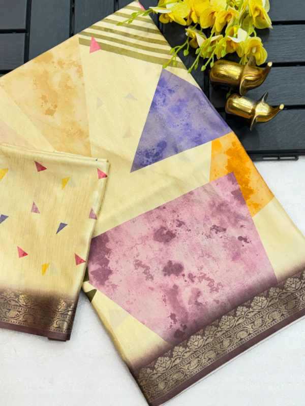 Tussar Silk Printed Saree