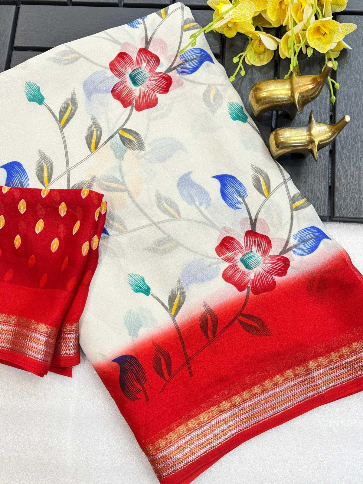 Anvita Heavy Silk Printed Saree