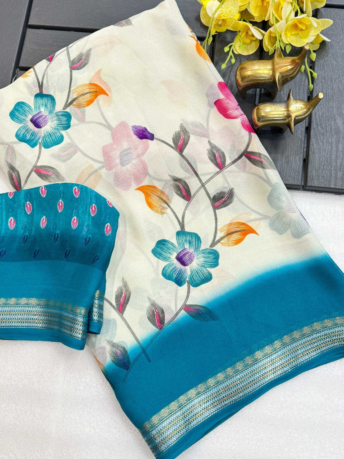 Anvita Heavy Silk Printed Saree