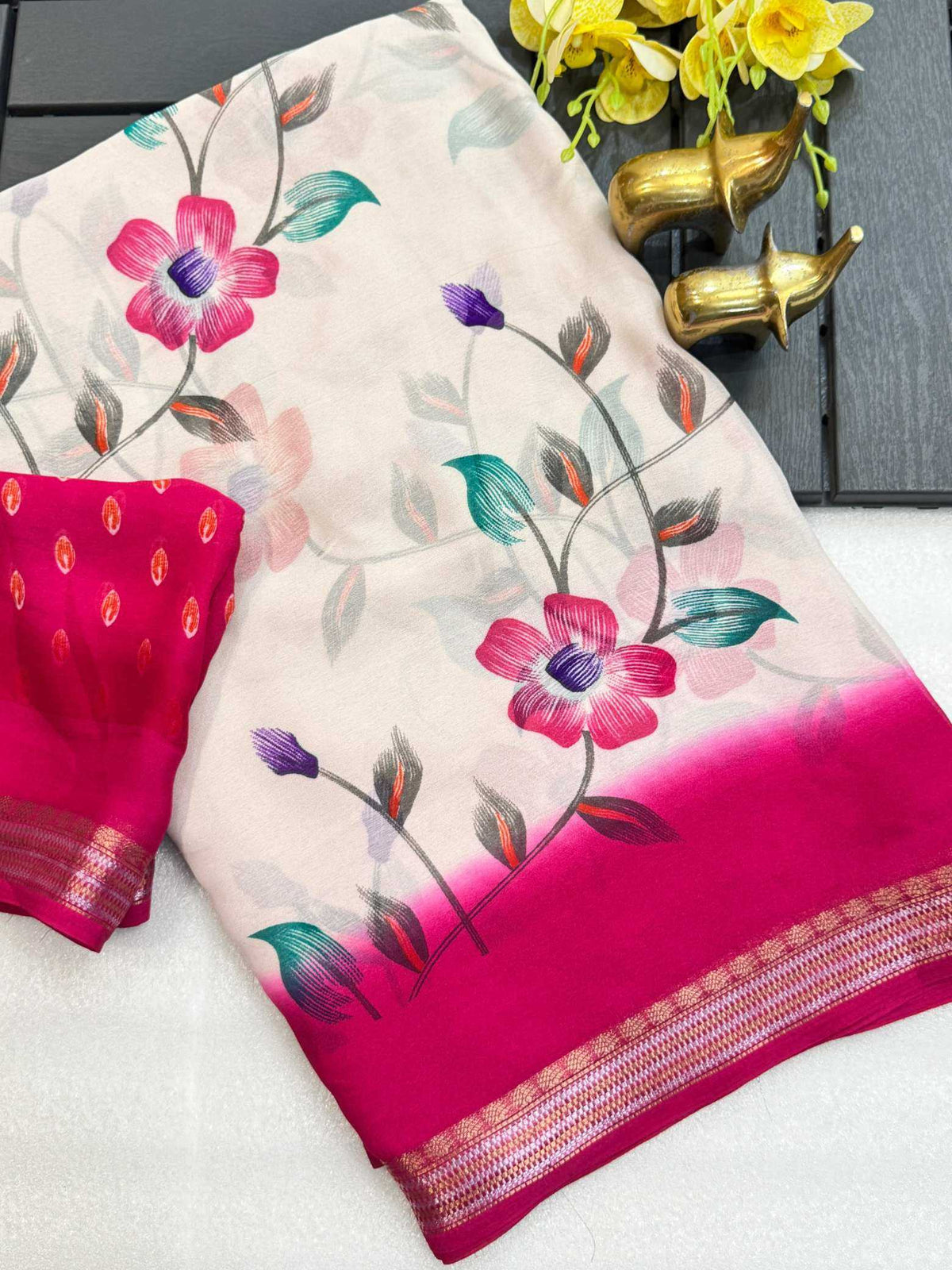 Anvita Heavy Silk Printed Saree