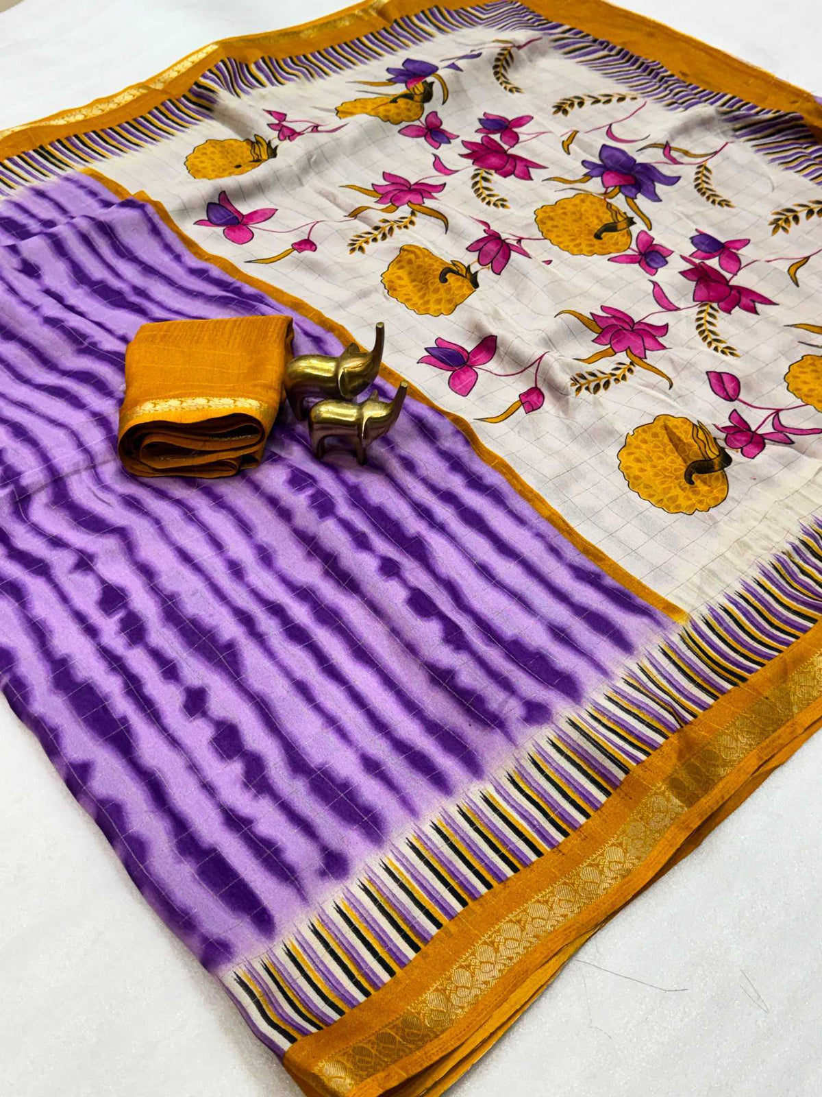 Jacquard Printed Saree