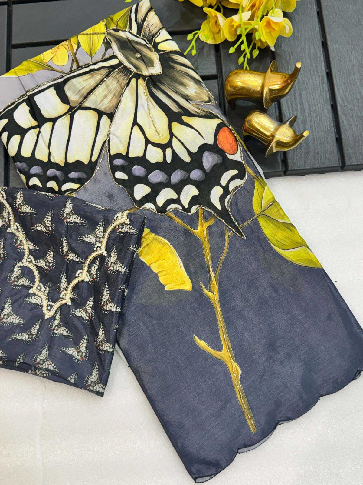 Archana Chinon Silk Soft Saree