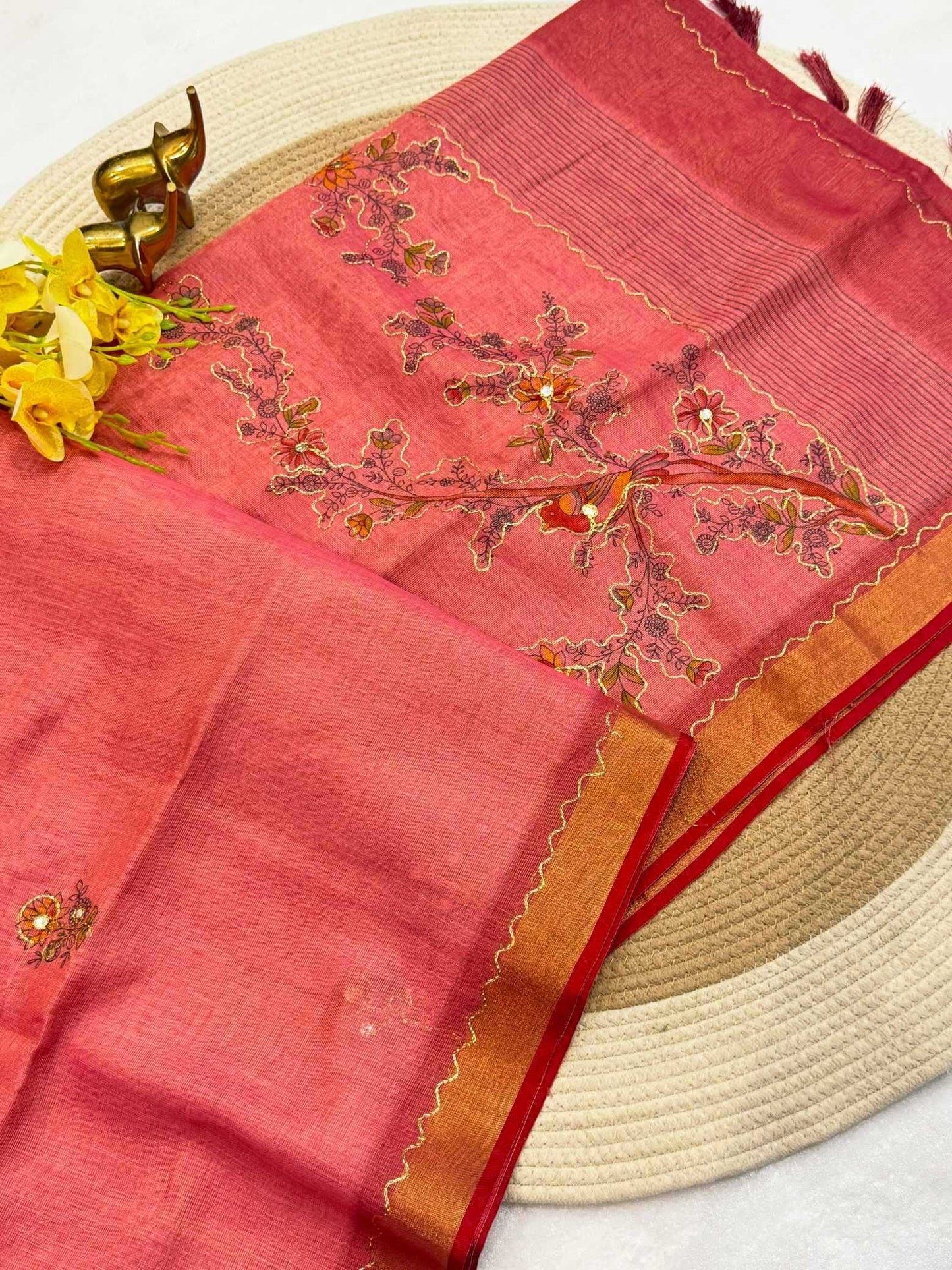 Zari Border Saree