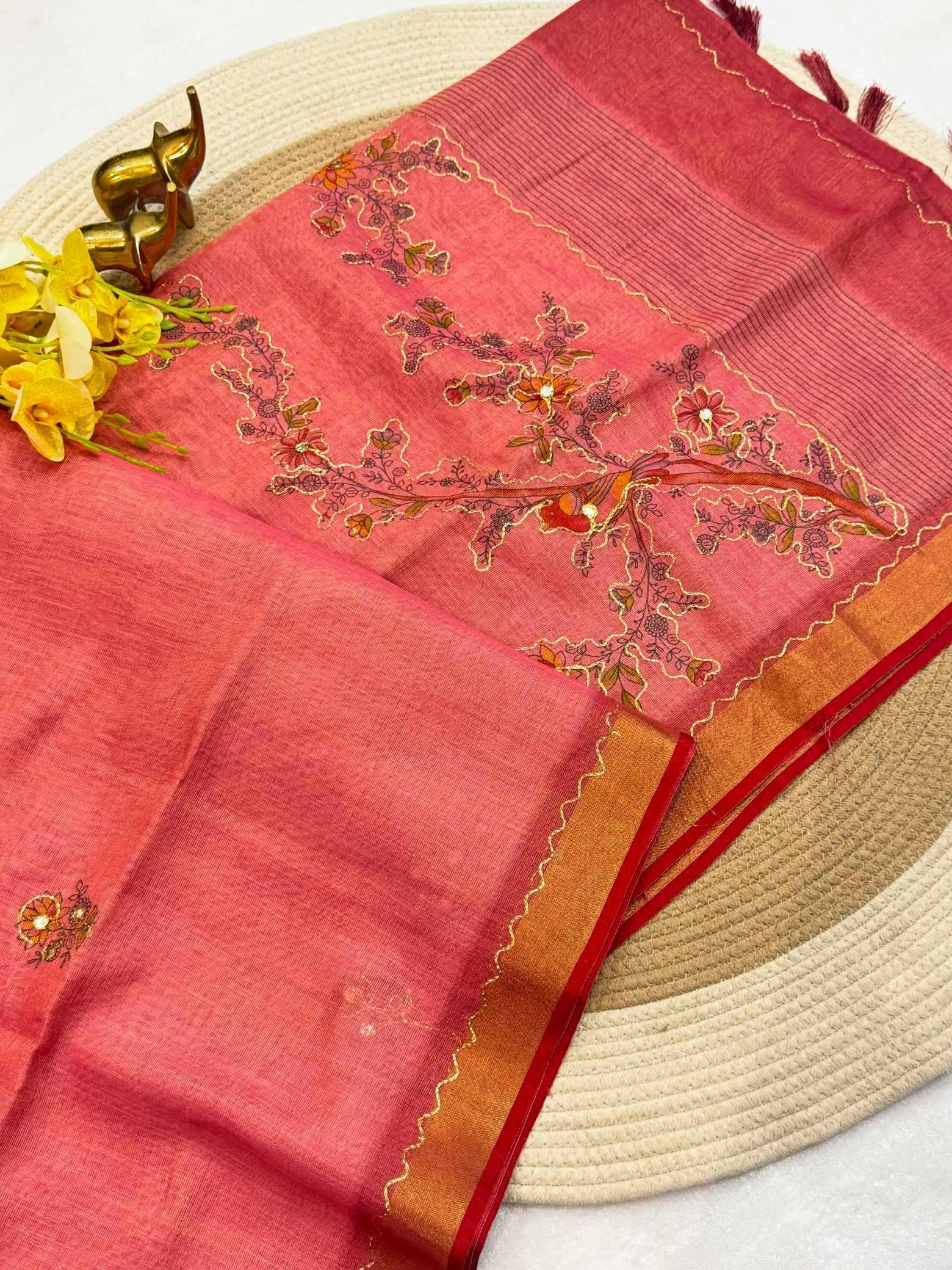 Zari Border Saree