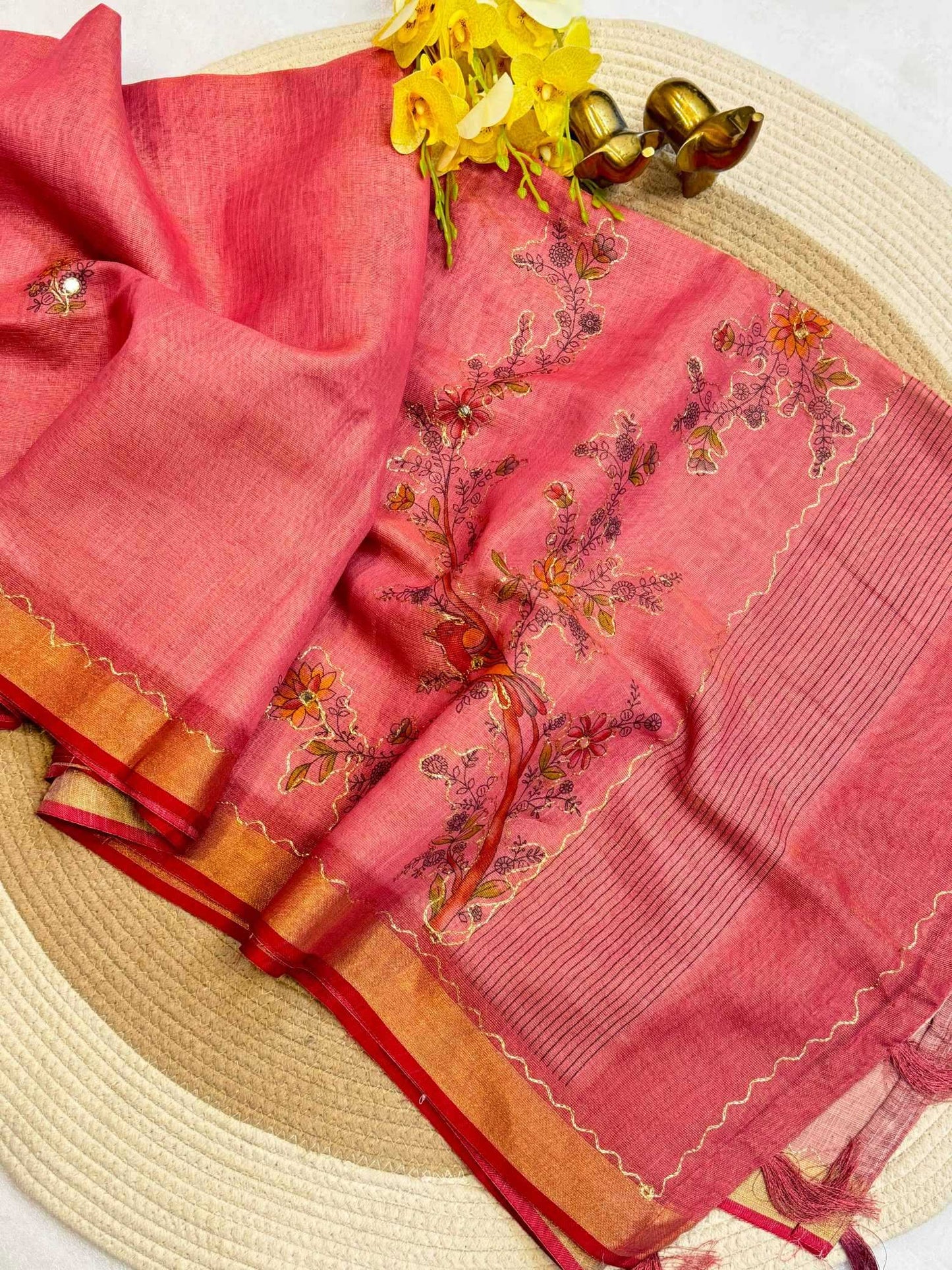 Zari Border Saree