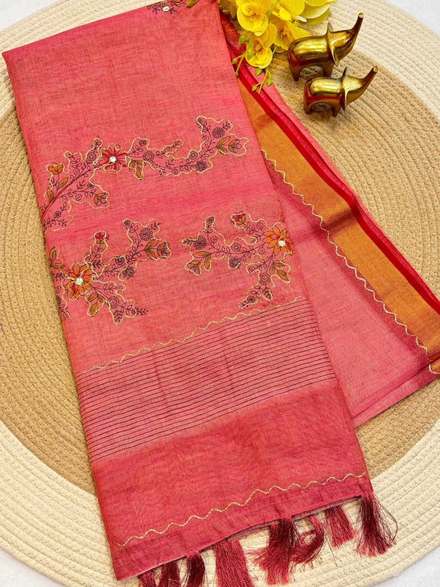 Zari Border Saree