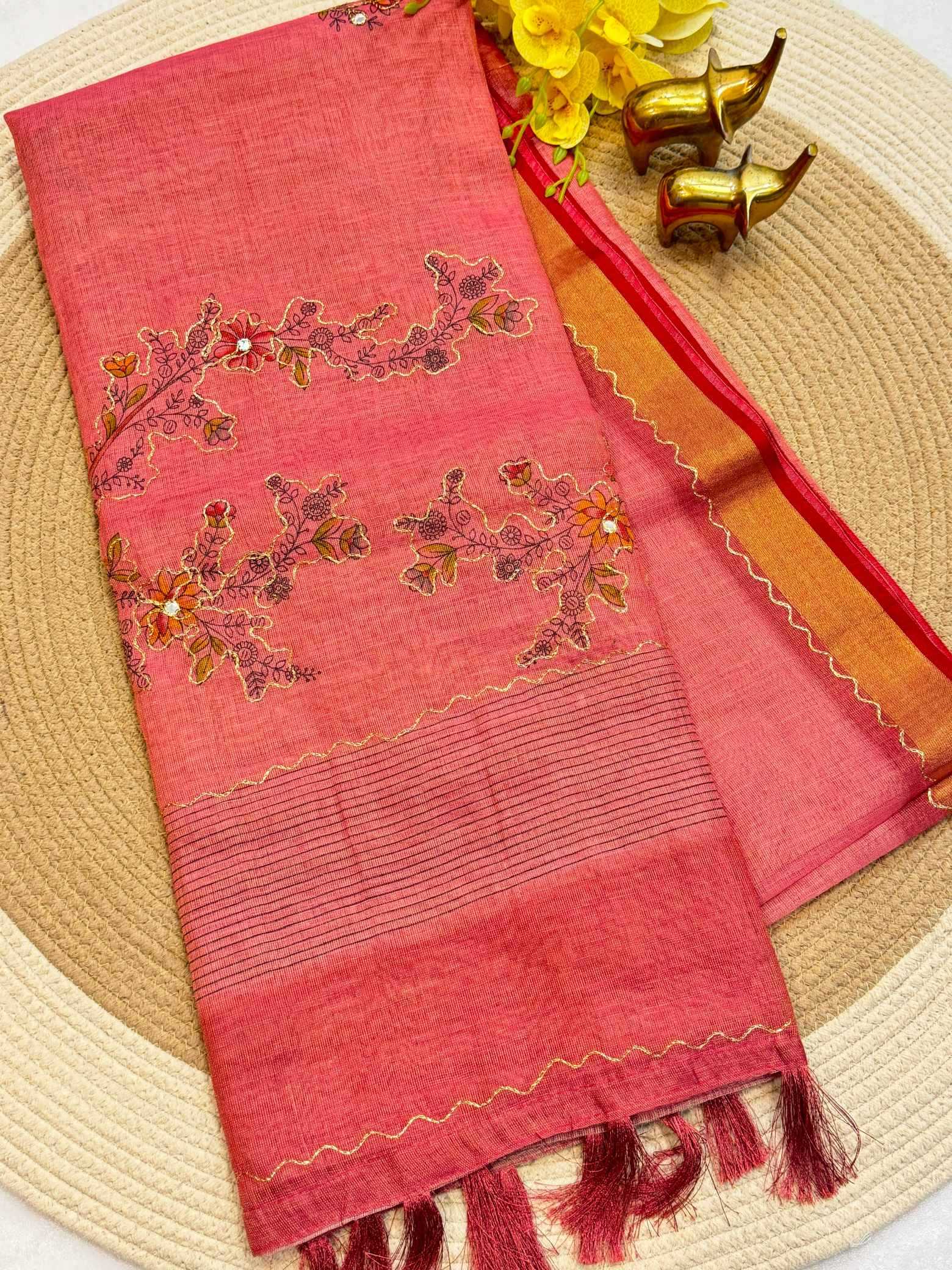 Zari Border Saree
