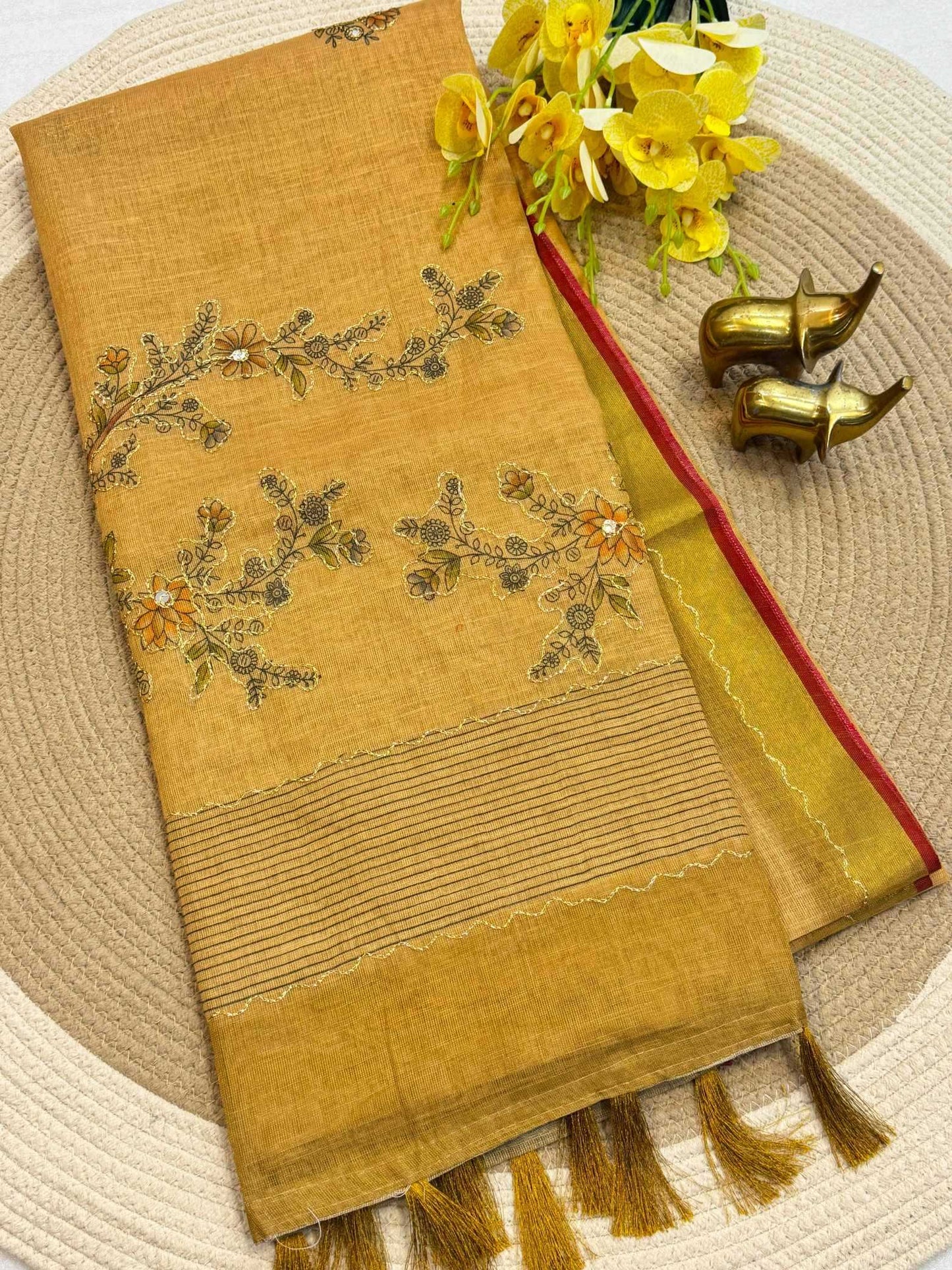Zari Border Saree