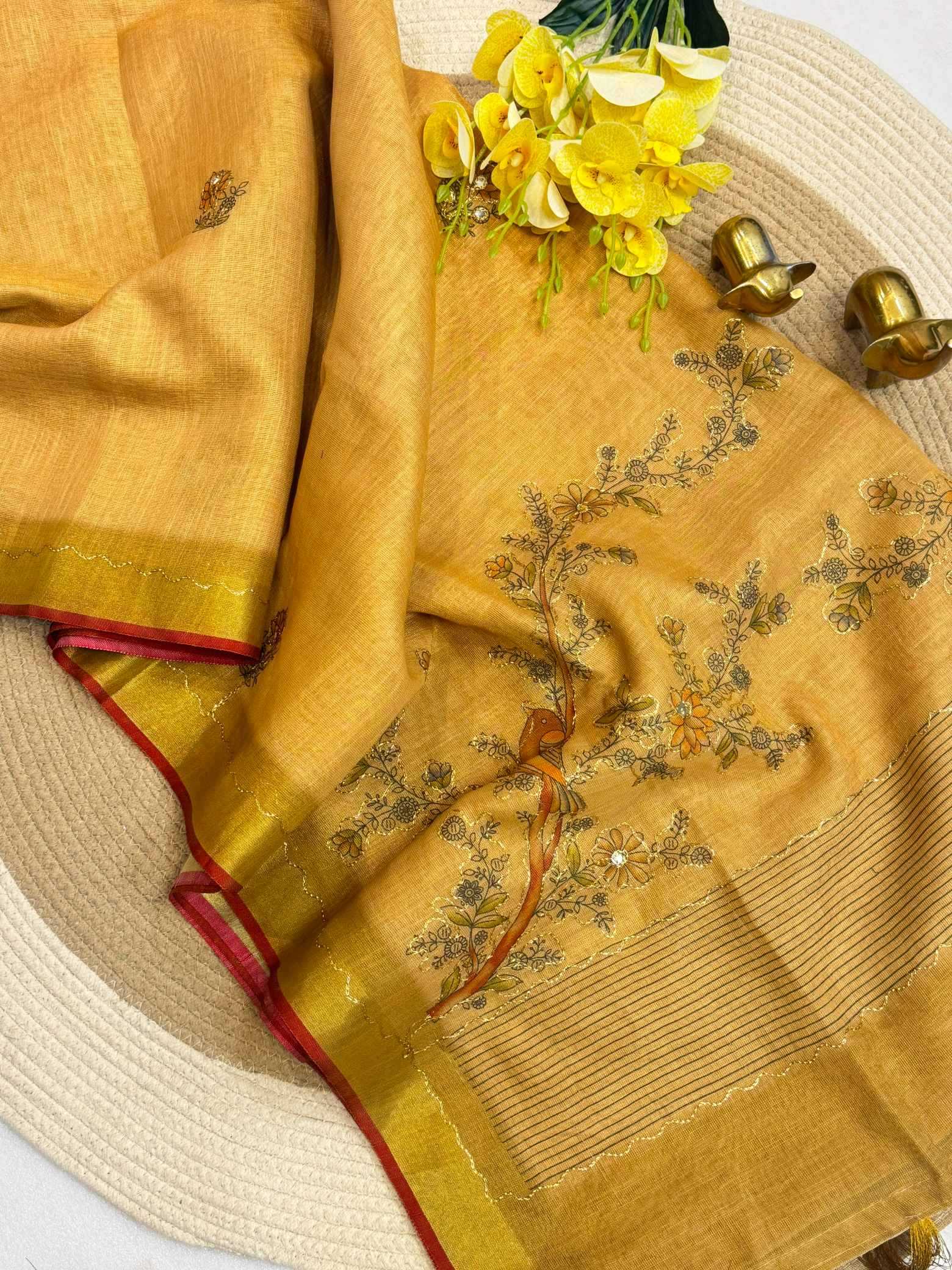 Zari Border Saree