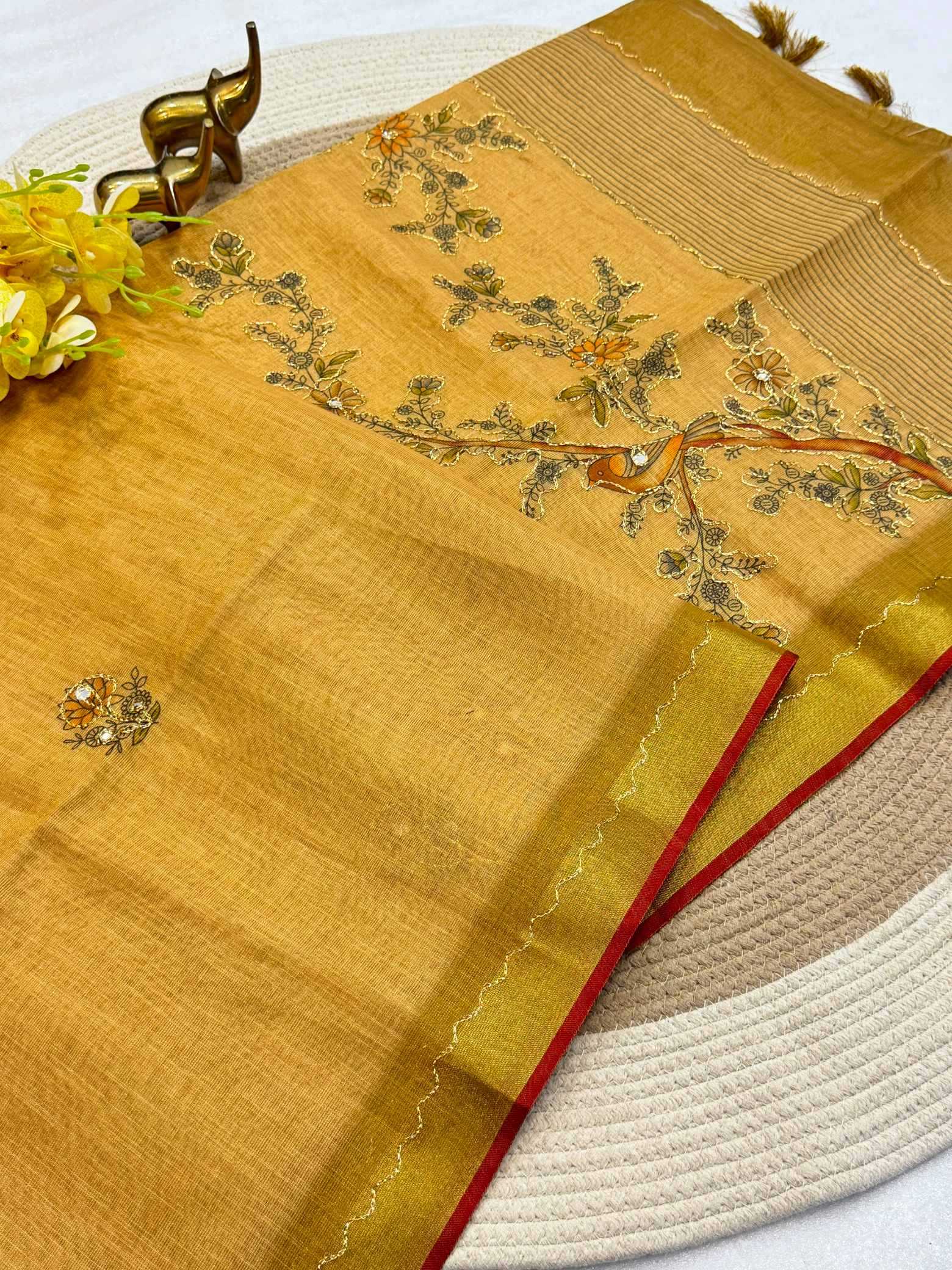 Zari Border Saree
