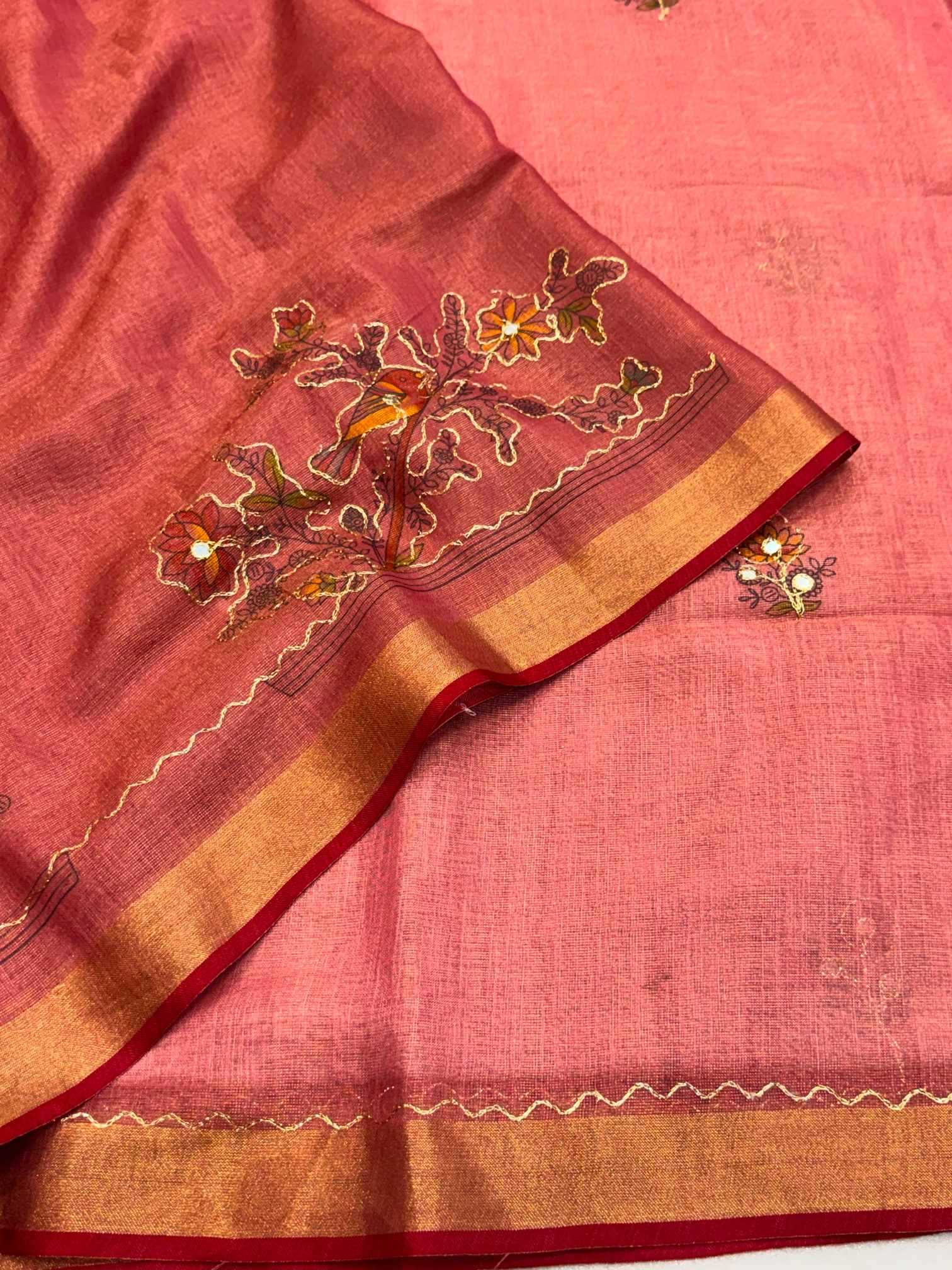 Zari Border Saree