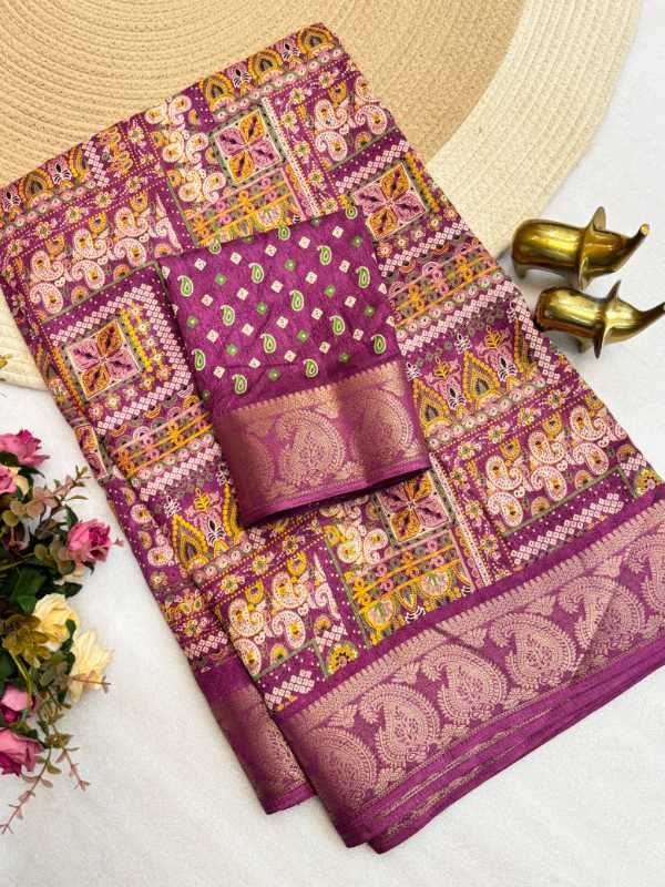 Jacquard Printed Saree