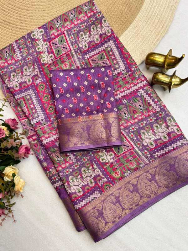 Jacquard Printed Saree