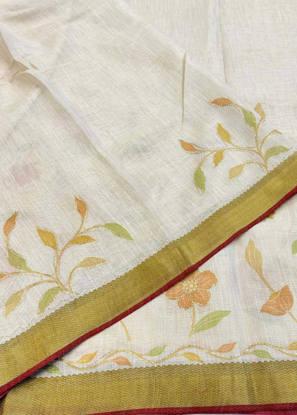 Ayushi Linen Cotton Saree
