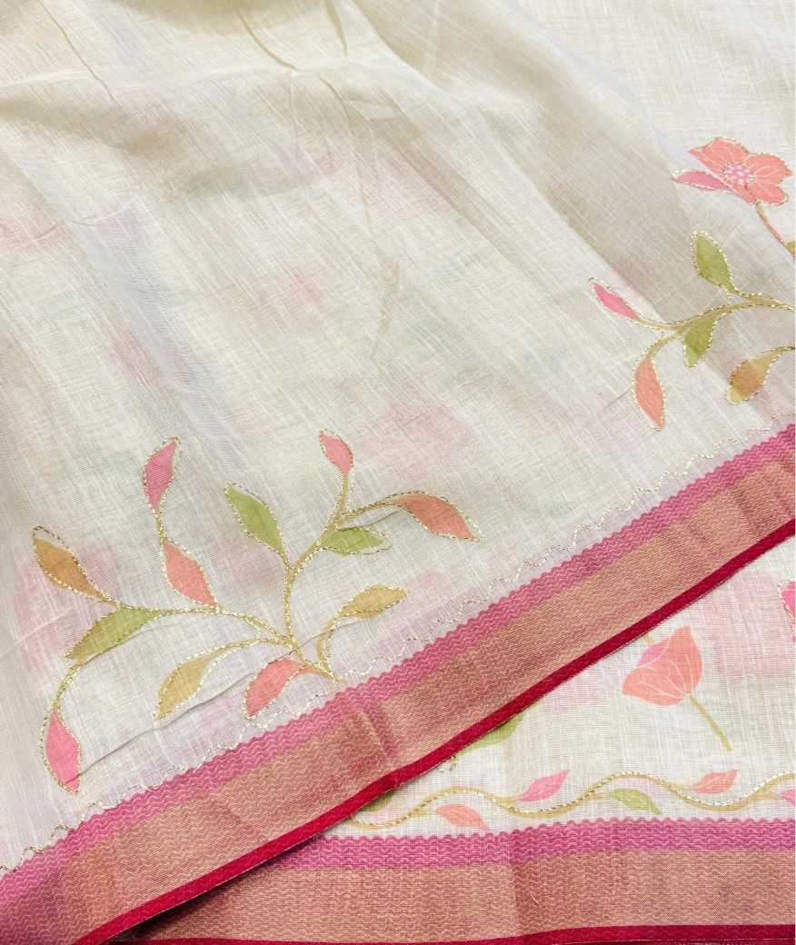 Ayushi Linen Cotton Saree