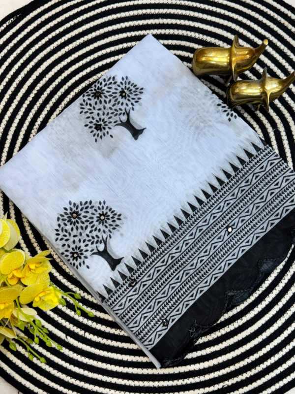 Balika Chanderi Cotton Printed Saree
