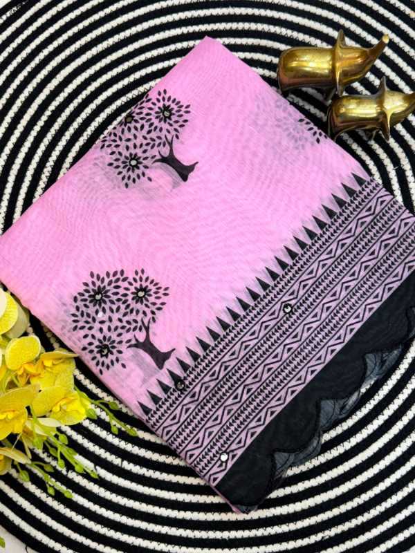 Balika Chanderi Cotton Printed Saree