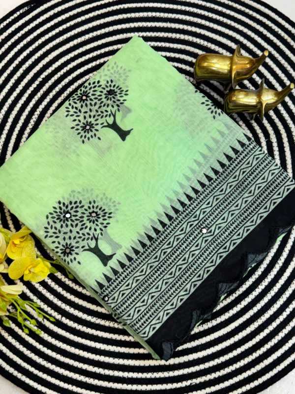 Balika Chanderi Cotton Printed Saree