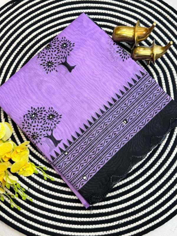 Balika Chanderi Cotton Printed Saree
