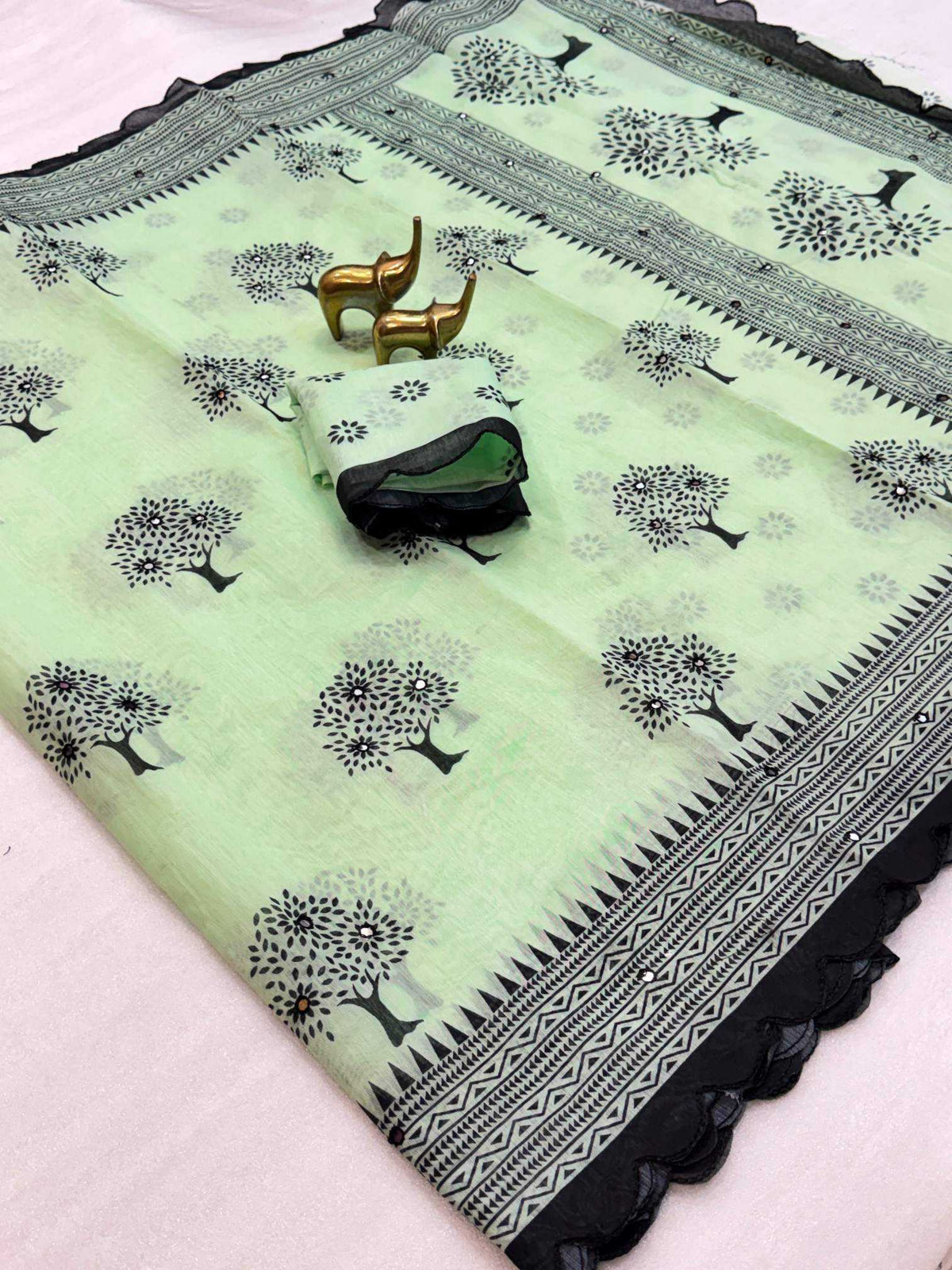 Balika Vadhu Chanderi Cotton Printed Saree