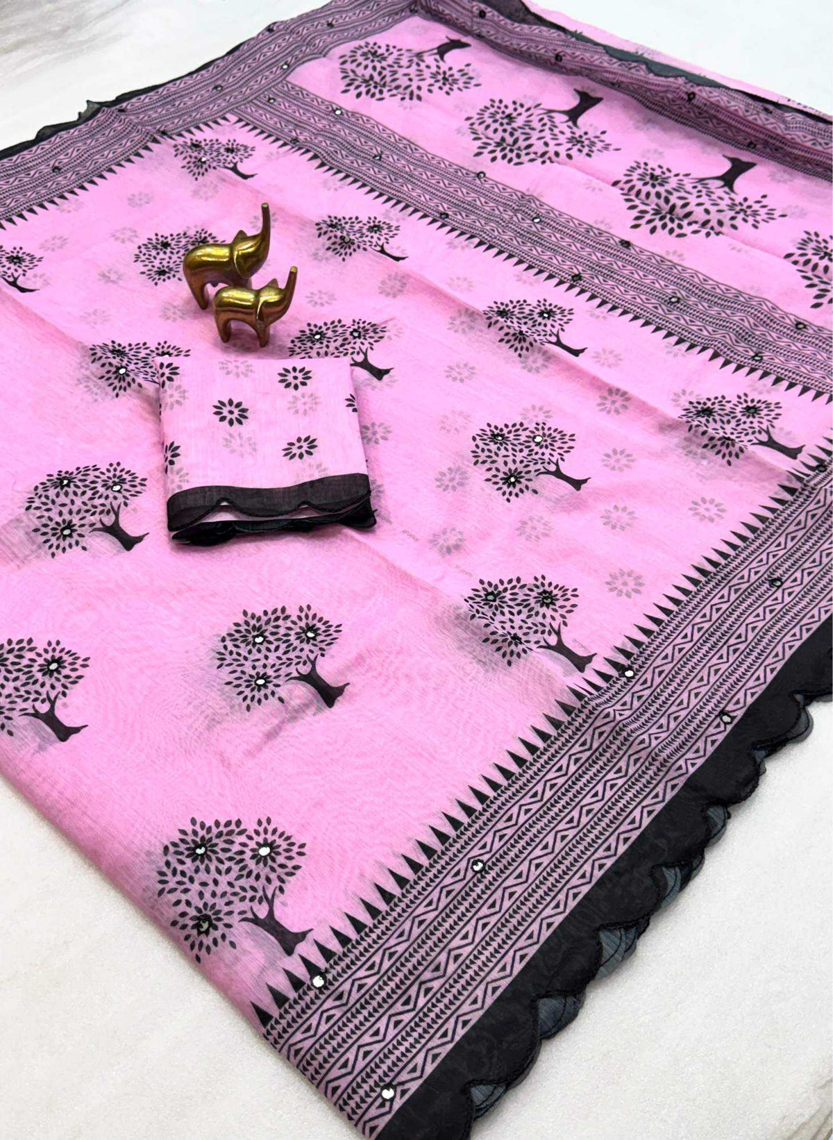 Balika Vadhu Chanderi Cotton Printed Saree