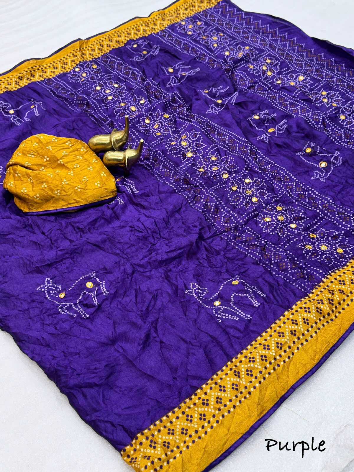 Dull Moss Designer Saree