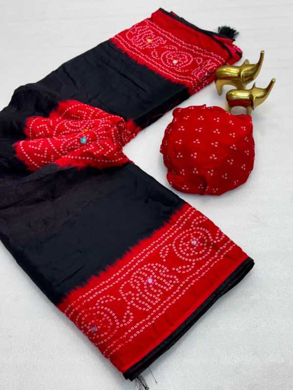 Banno Dull Moss Printed Saree