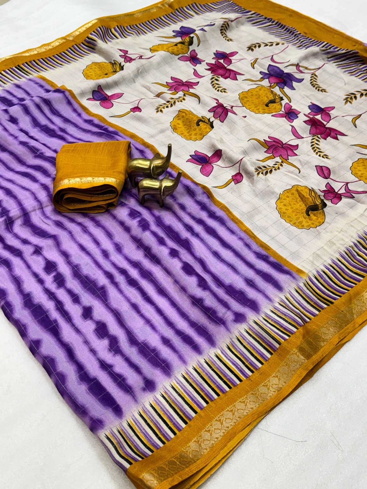 Bansari Jacquard Printed Saree