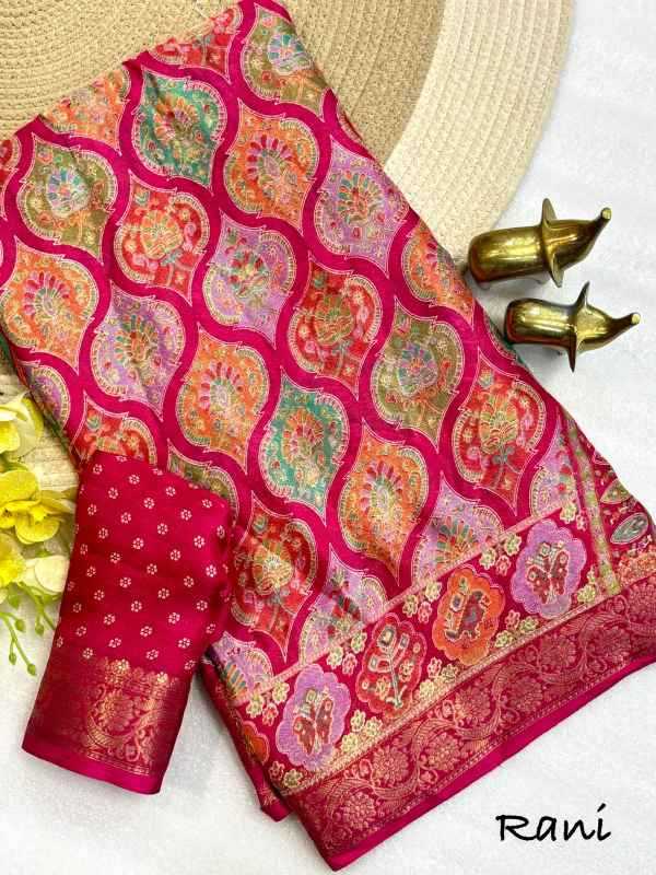 Barkha Jacquard Printed Saree