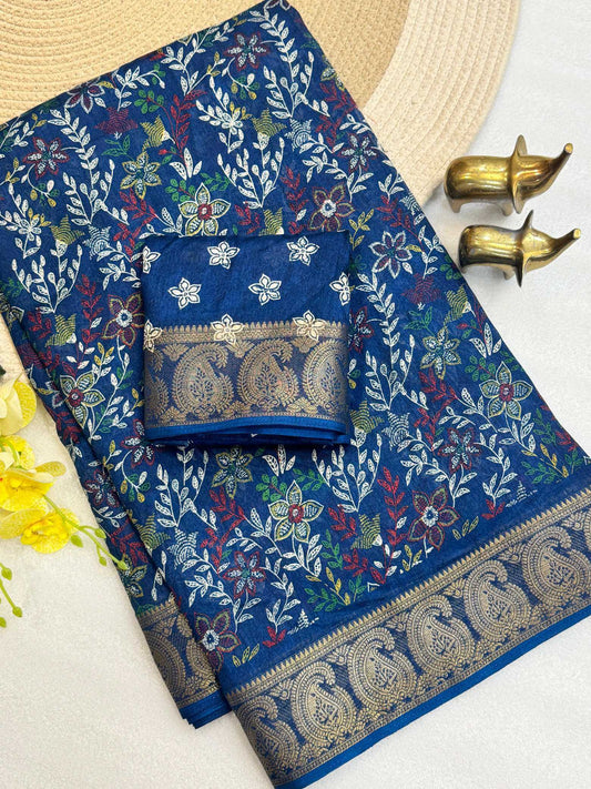Bhanurekha Jacquard Designer Saree