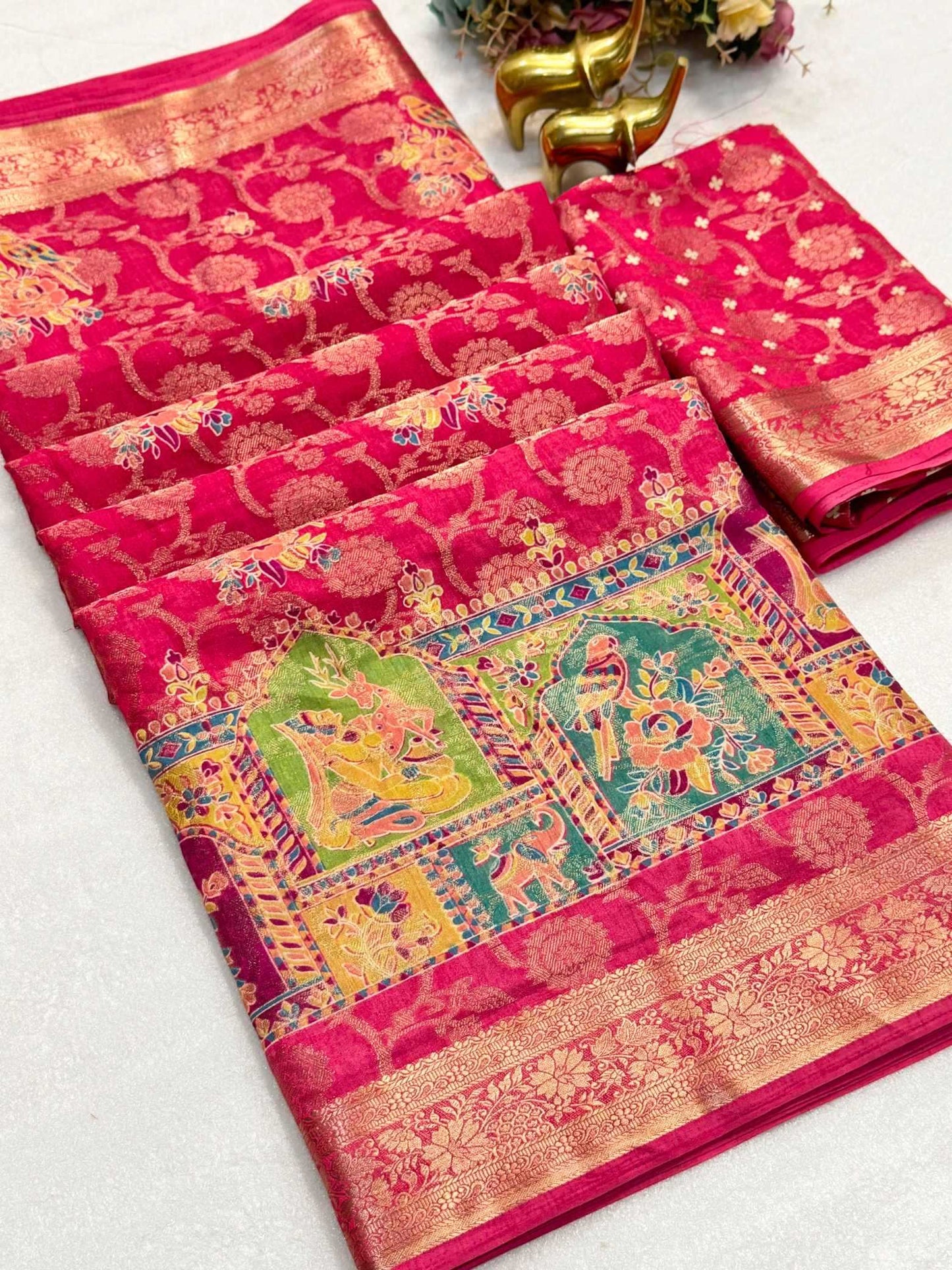 Jacquard Printed Saree