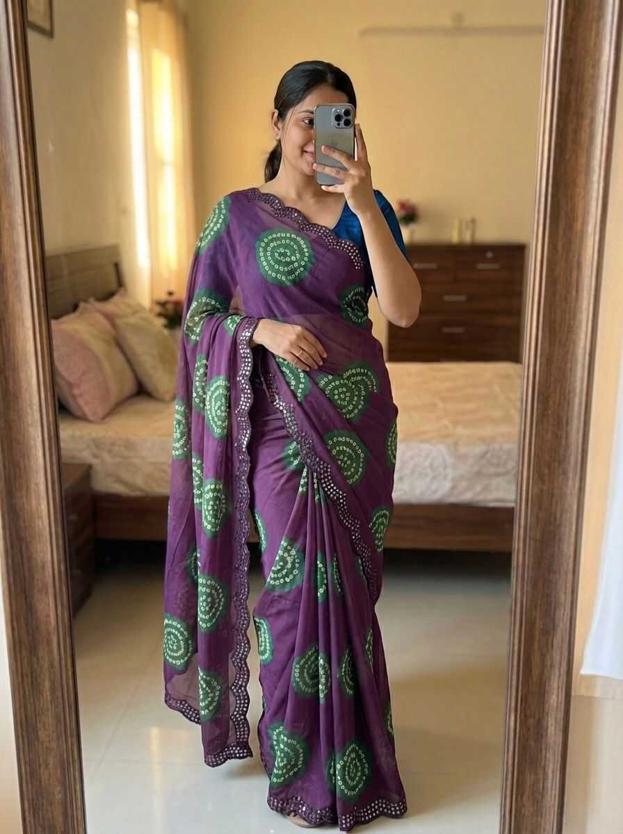 Georgette Printed Saree