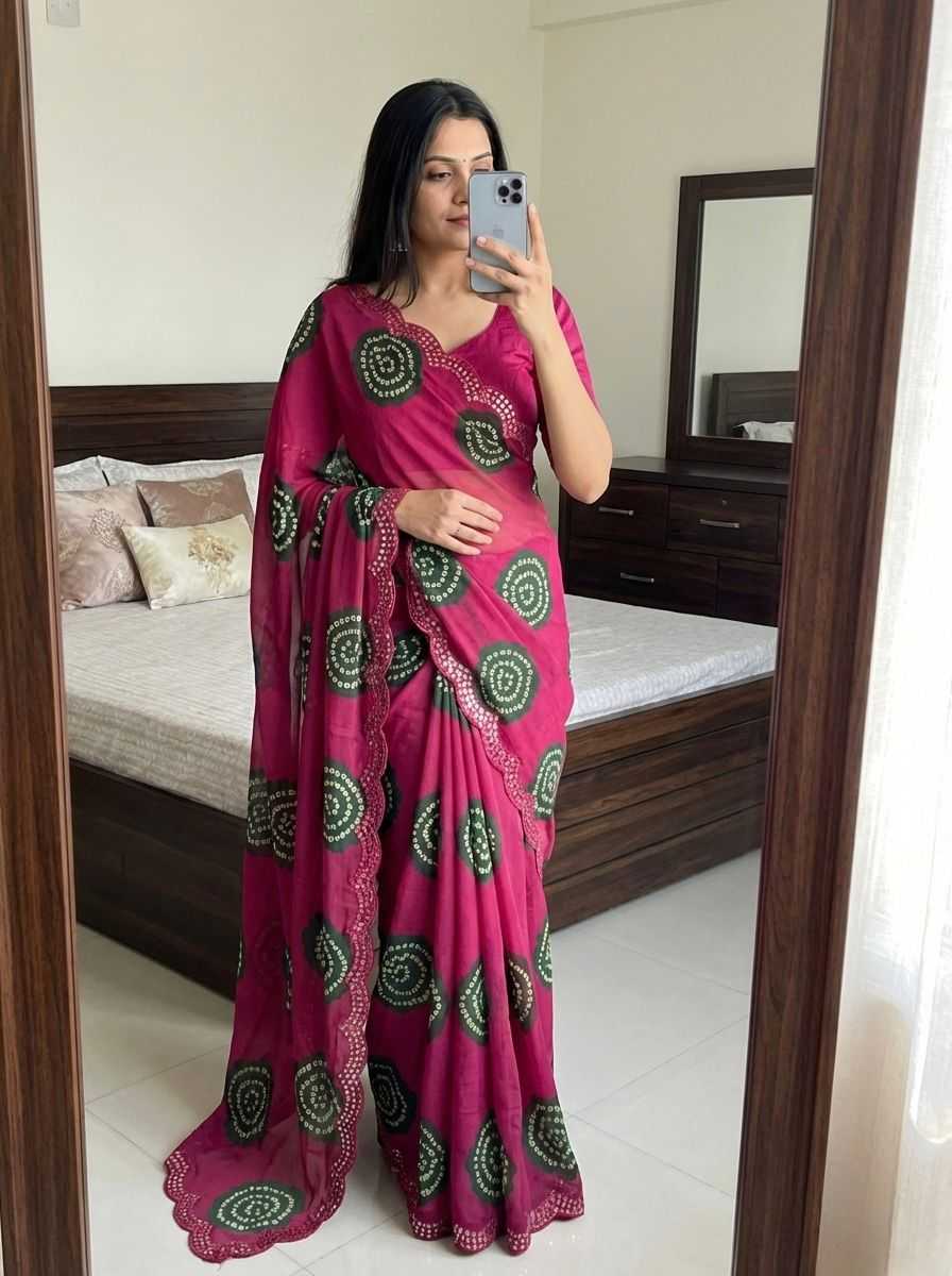Georgette Printed Saree