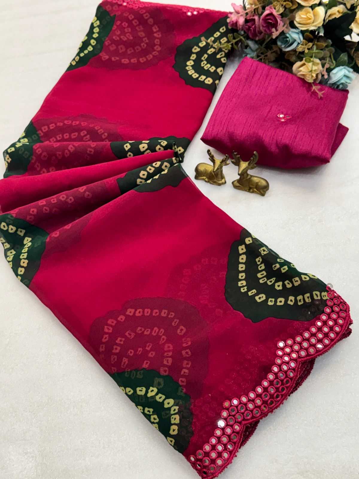 Georgette Printed Saree
