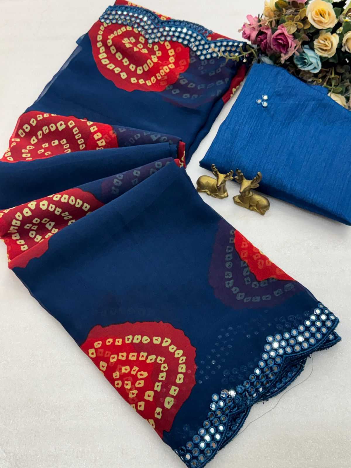 Georgette Printed Saree