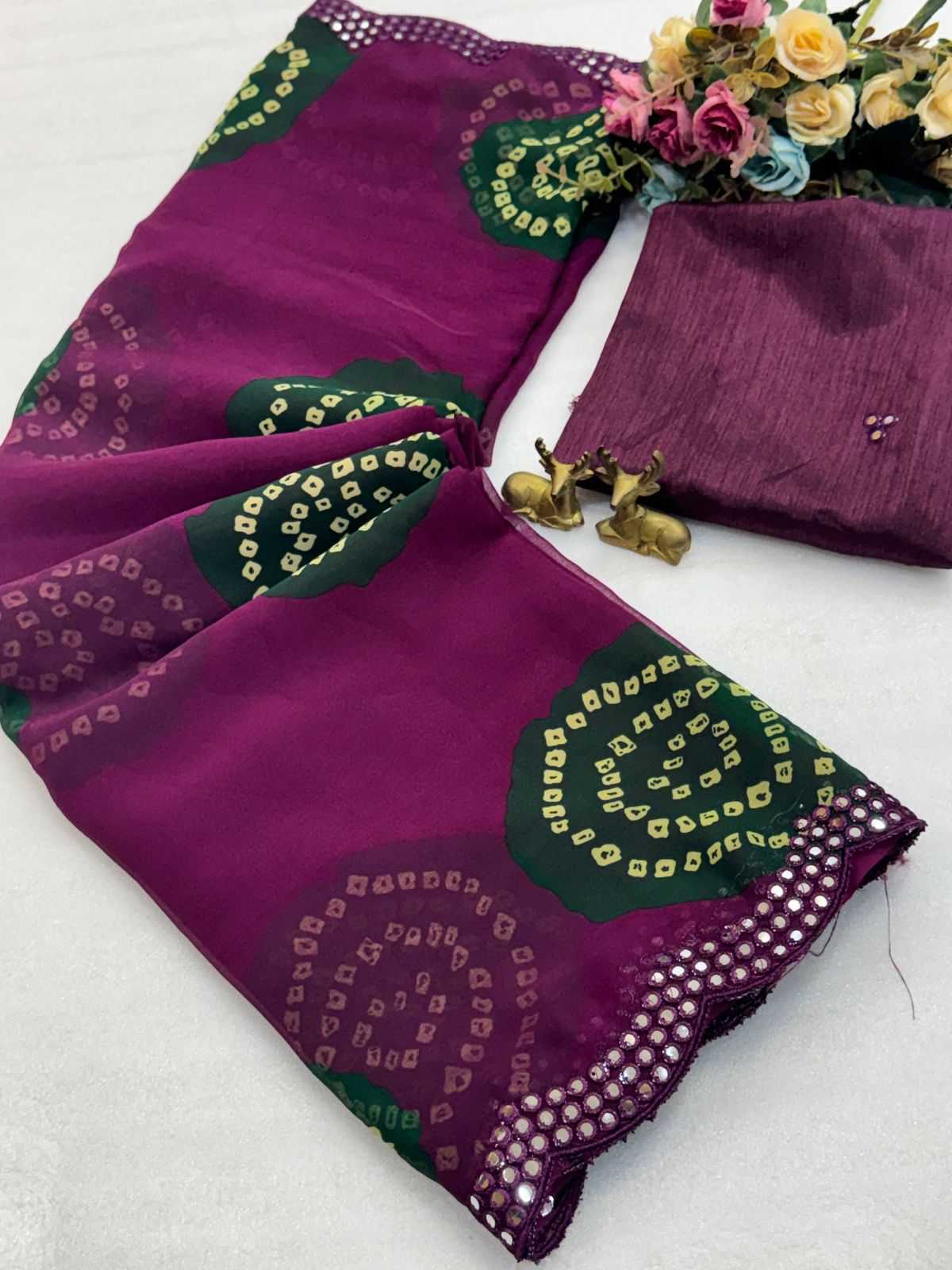 Georgette Printed Saree