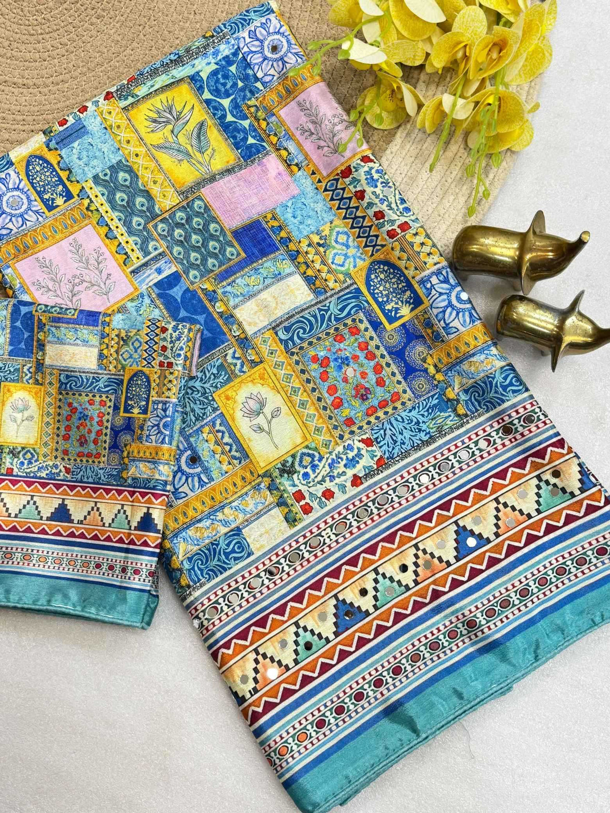 Bhumika Chinon Designer Saree
