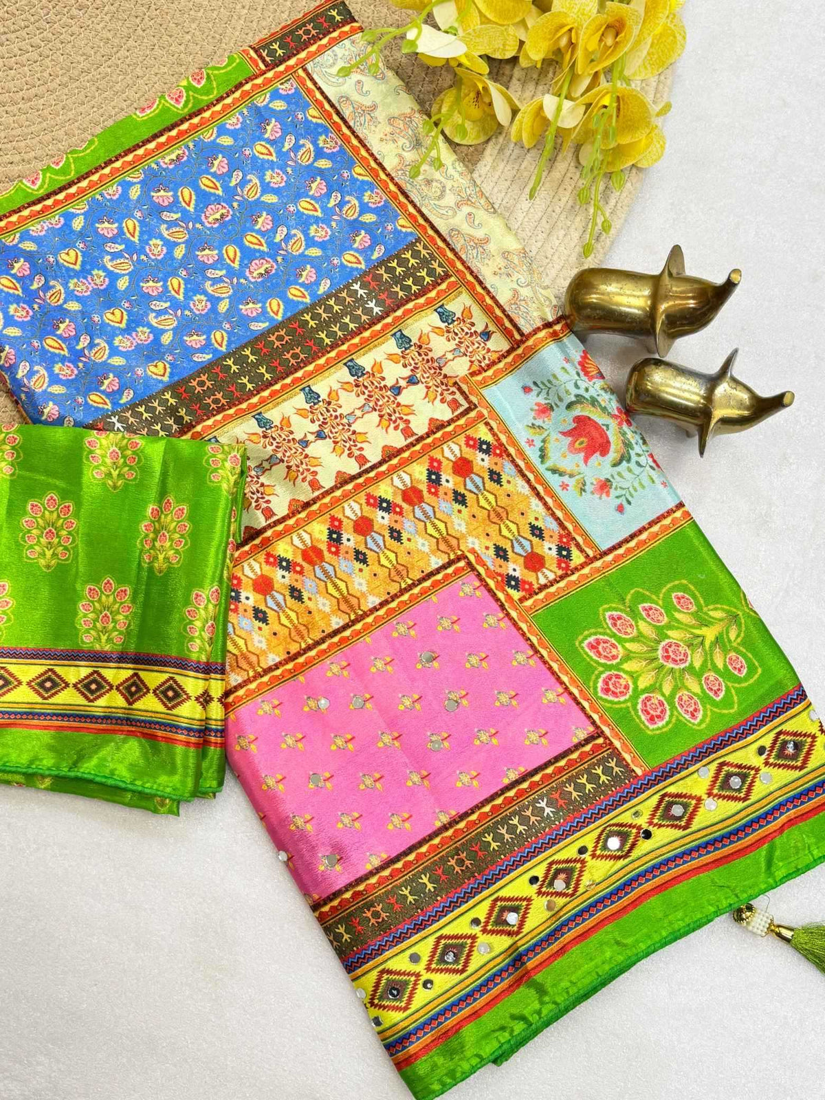 Bhumika Chinon Designer Saree