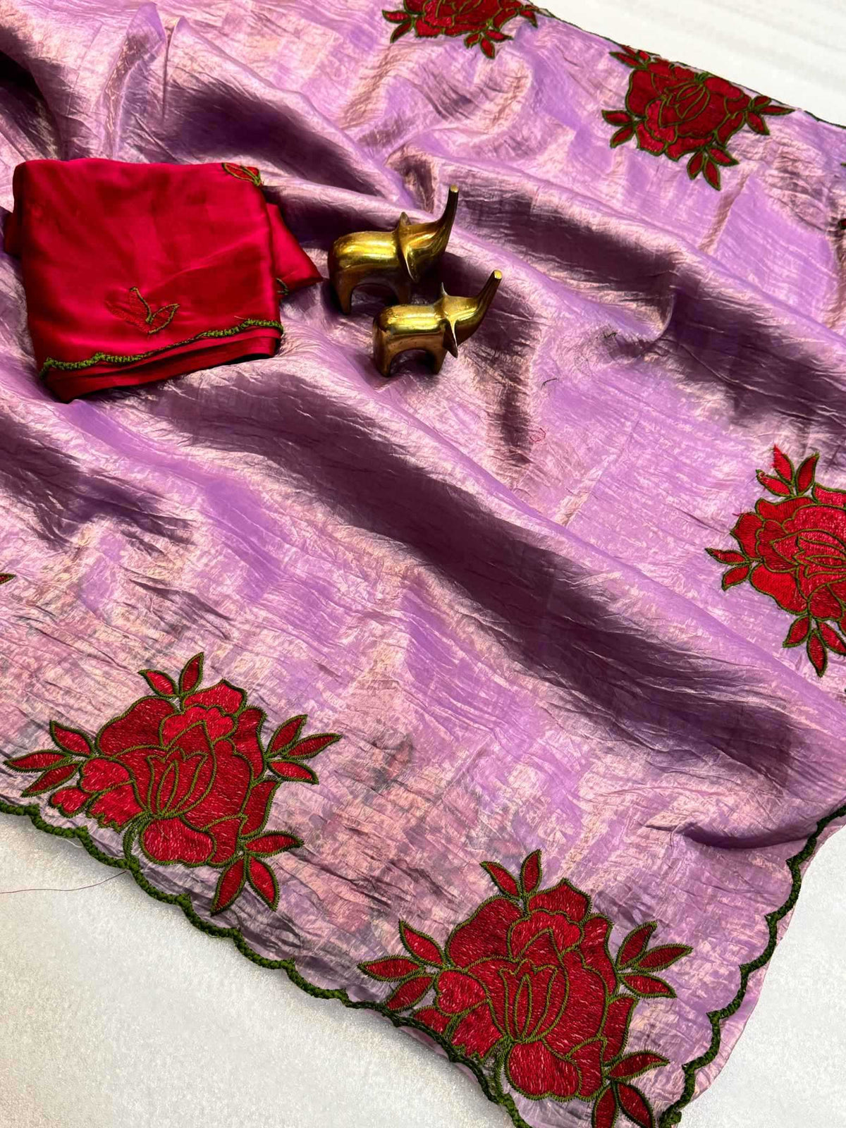 Bindiya Crush Silk Soft Saree