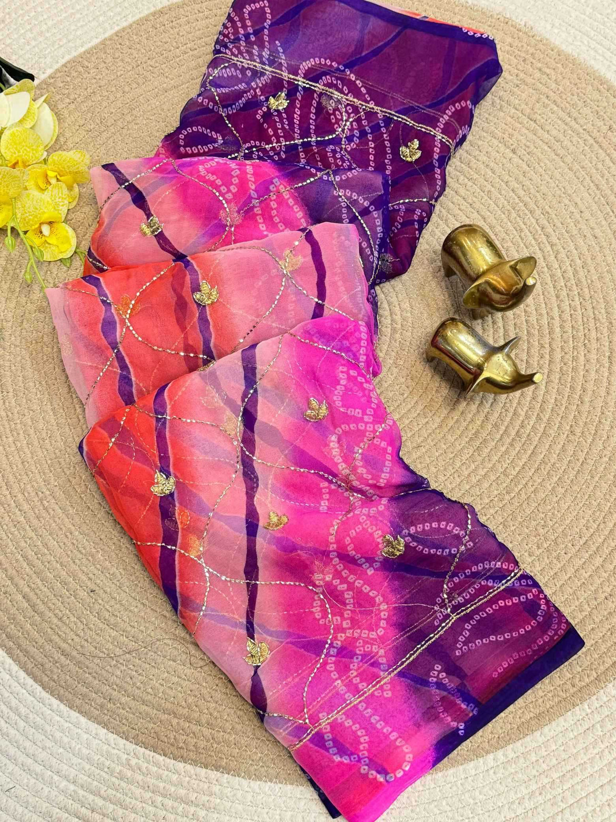 Binisha Georgette Printed Saree