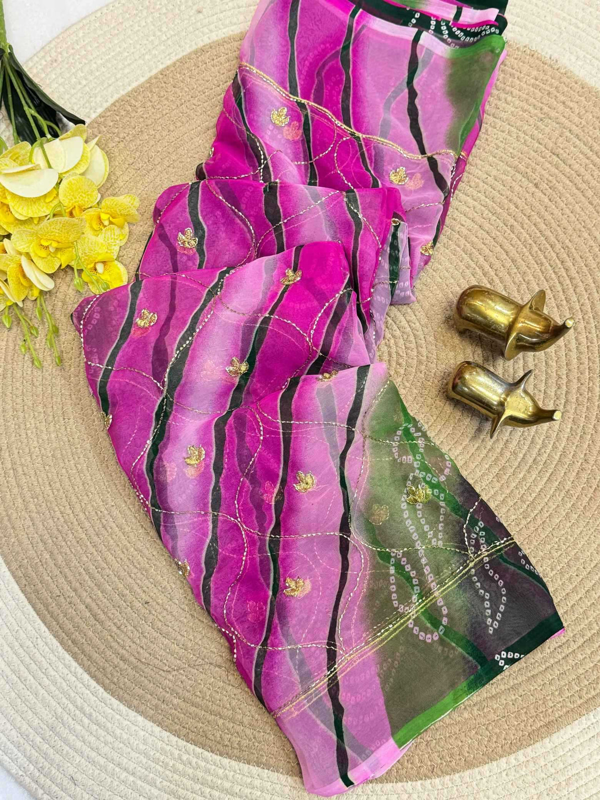 Binisha Georgette Printed Saree