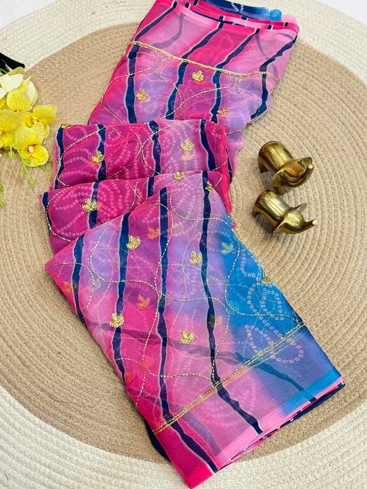 Binisha Georgette Printed Saree