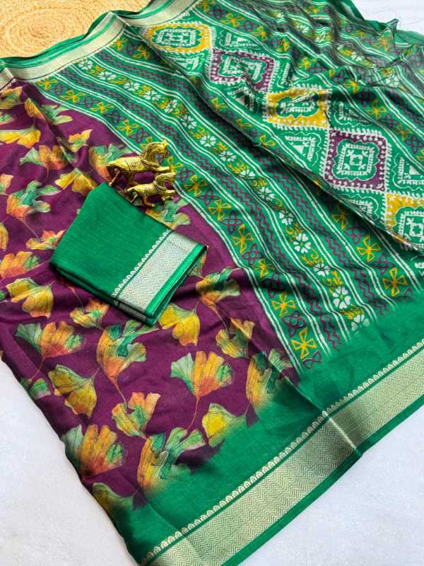 Dola Silk Floral Saree
