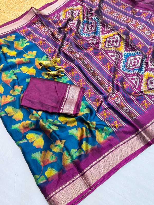 Dola Silk Floral Saree